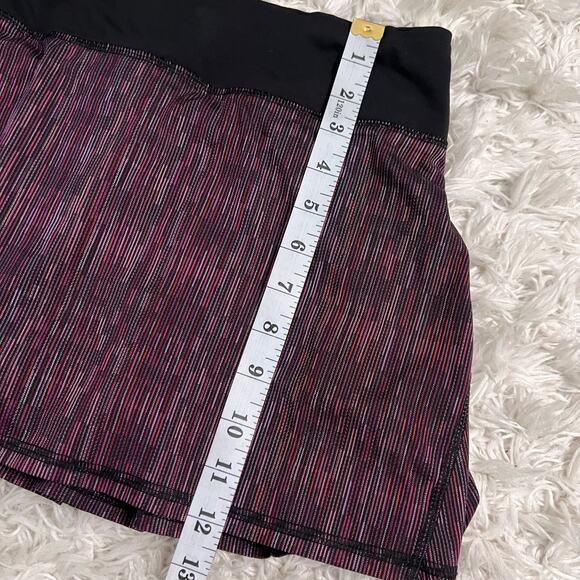 Lululemon Run Pace Setter Skirt Wee Are From Space Black March Multi Size 6 - Picture 13 of 13
